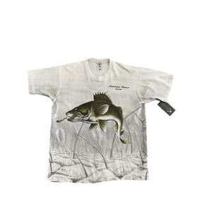 Vintage Made in Canada Armstrong Ontario Canada Bass Graphic T-Shirt